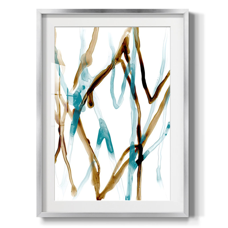 «RunnelXVIIIP», impression encadrée, H 25,5 po x l 17,5 po, Argent argent
