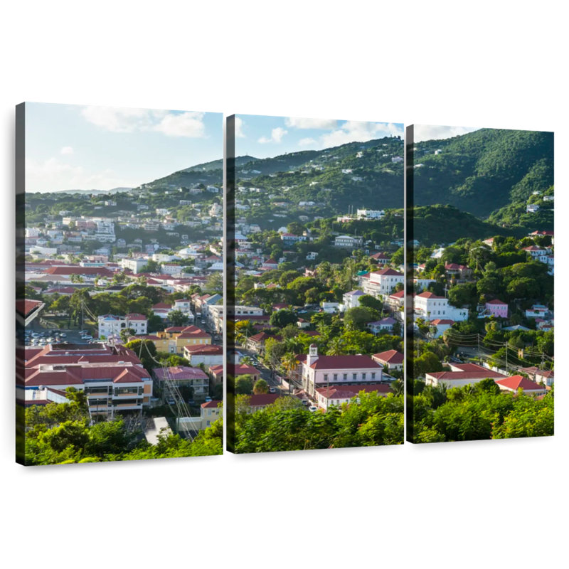 Rorry Charlotte Amalie Cityscape, 36" H x 57" W
