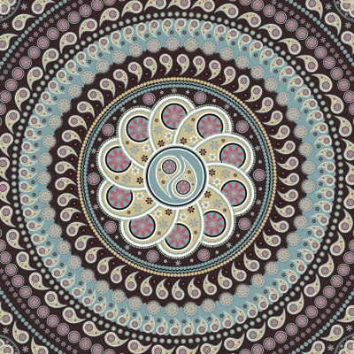 " Belle13 Mandala Paisley "