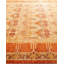 Tapis unique rouge / orange / brun de 7 pi 10 po x 9 pi 7 po Overdyed