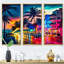 Edolie Miami Beach Holidays 3 Architecture - 3 pièces sur toile-1954192057-1954192059