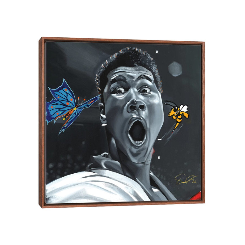 «Sting Like A Bee», reproduction sur toile tendue, H 26 po x l 26 po x P 1,5 po, Toile avec cadre en bois classique