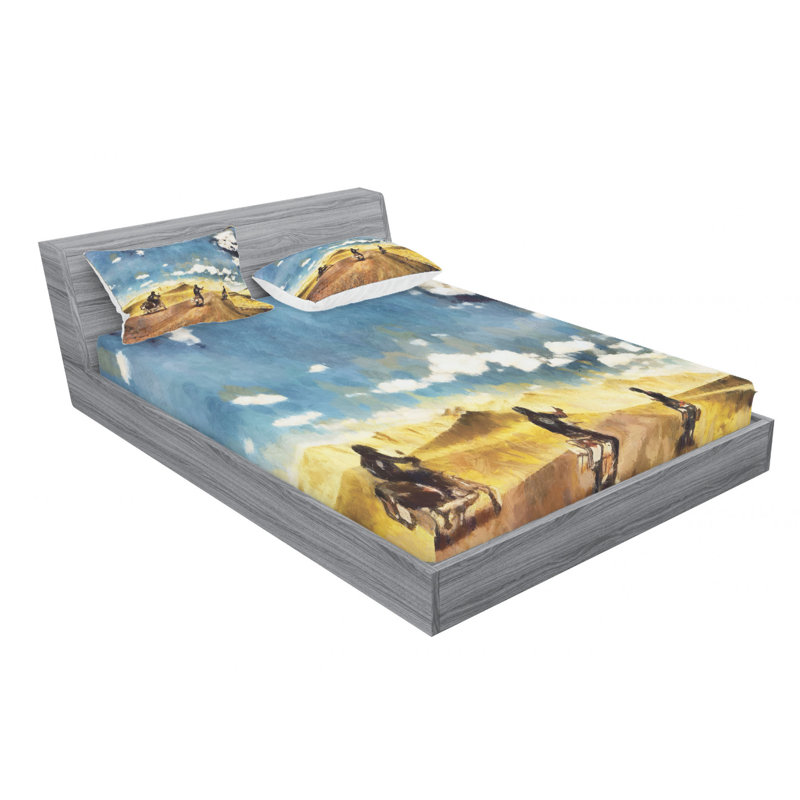 Microfiber Sheet Set, Queen Sheet Set with Fitted Sheet