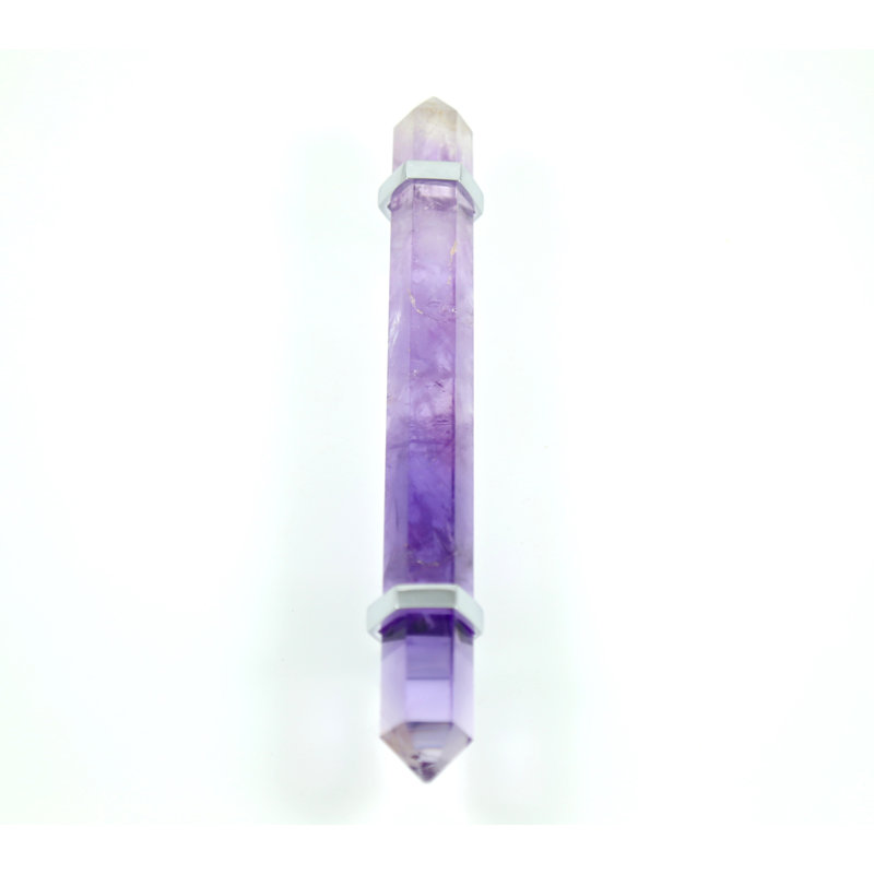 Bar / Handle Pull, 4", Chrome/Purple
