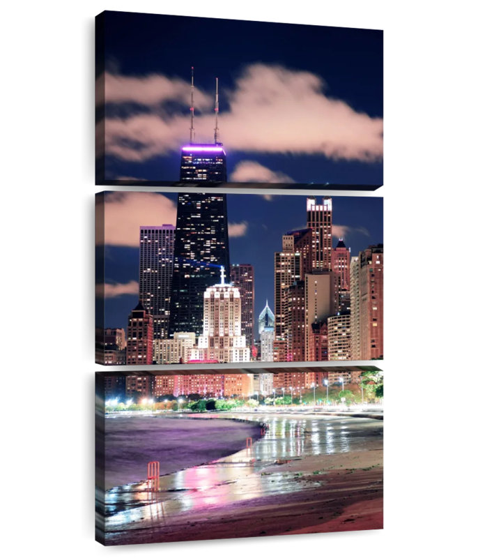 Gratte-ciel de Chicago, H 38 po x l 18 po