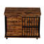 Grand mobilier pour cage de chien avec plateaux et roues-687584569-687584574