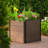 19-48" Wood Look Elevated Garden Bed, Composite Planter Box for Vegetables & Herbs, Patio-1522992885