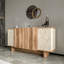 Console moderne Waho avec de nombreuses tablettes, 70,9 x 31,9 x 15,7 pouces | Panneau de particules 100% mélaminé, conception murale | Solution de rangement élégante et fonctionnelle pour le salon et le vestibule-106775932