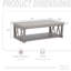 Table de rangement en aluminium à 2 niveaux