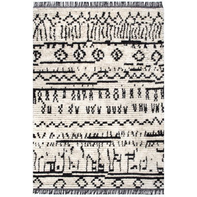 Power Loom Performance Beige/Charcoal Gray Rug