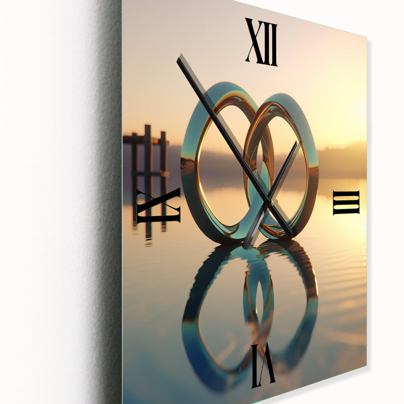 Horloge murale Quantum Entanglement Futuristic Bliss I - Paysages, Grand