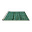 Tapis turquoise lavable à la machine Abstract 4615-377226692