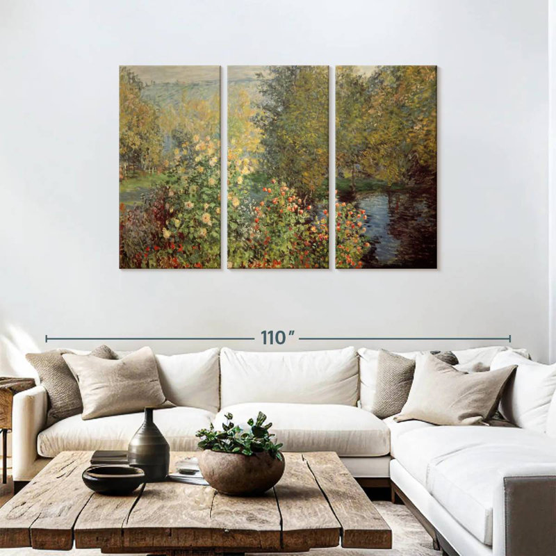 Senne Le jardin de la famille Hoschede, H 48 po x l 74 po