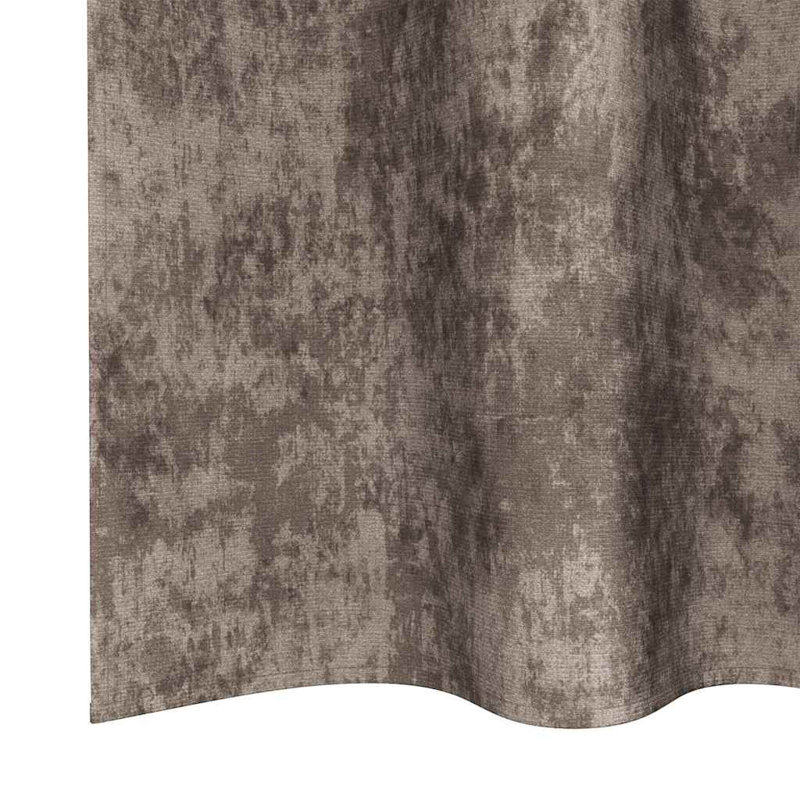 Alithia Velvet Room Darkening Curtain Pair, Cappuccino, 140cm Width x 225cm Drop