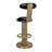 Sedes Swivel Upholstered Counter Stool with Metal Frame-61272599