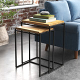 Solid Wood Top Nesting Tables