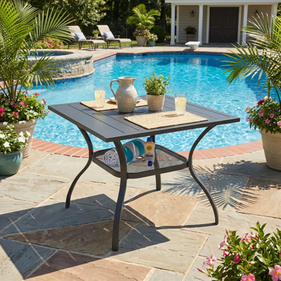 Olon Metal 4 - Person Dining Table