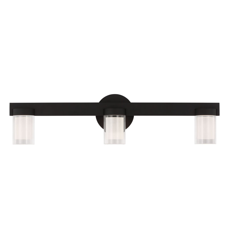 Esfera 3 - Light LED Bath Sconce, Nightshade Black