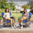 Fiorillo 6-Piece Outdoor Patio Conversation Set With 5" Thick Cushions And 2 Swivel Chairs-1895898379