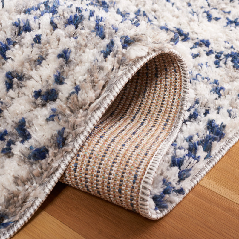 Pennsport 100 Area Rug In Navy / Ivory, Square 6'7"