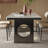 High quality rock slab rectangular dining table-337039320