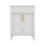 Meuble-lavabo compact de 24 po avec lavabo encastré en céramique, meuble-lavabo autoportant à une cuve et armoire de salle de bain