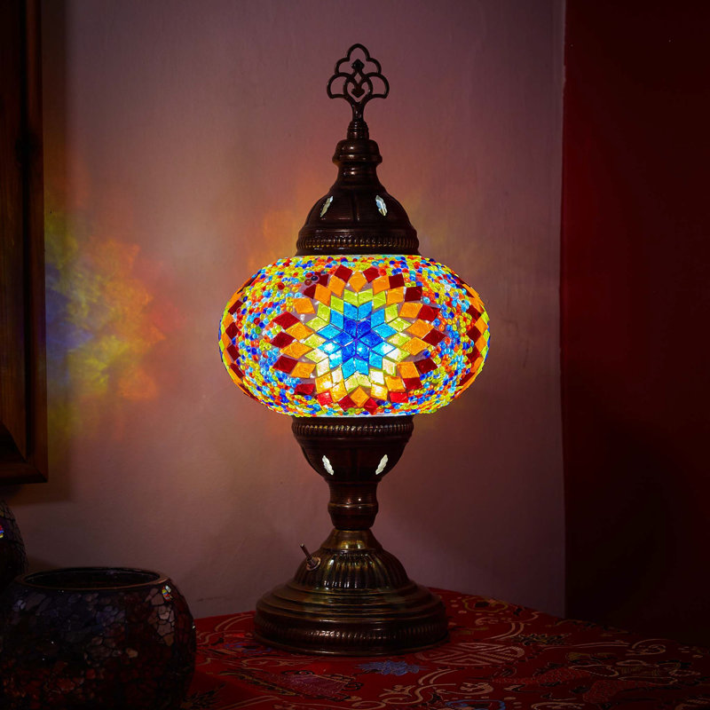 Karlie Metal Table Lamp, Fireball