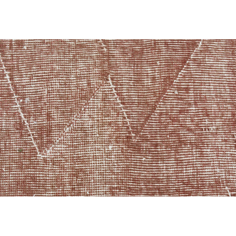 Tapis turc rétro fait à la main, parfait pour décorer votre maison ou votre salon en blanc / orange