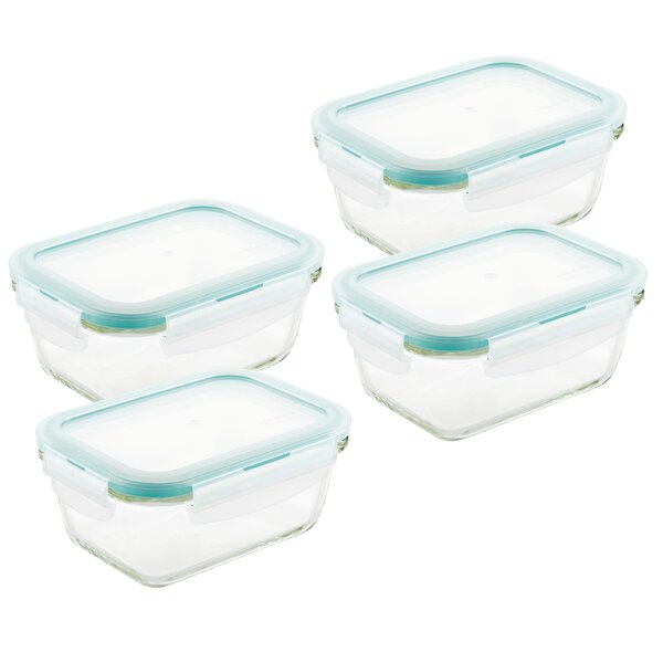 LocknLock Purely Better 2-Piece 44-Ounce Square Food Storage Container Set