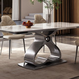Pudens Metal Base Dining Table