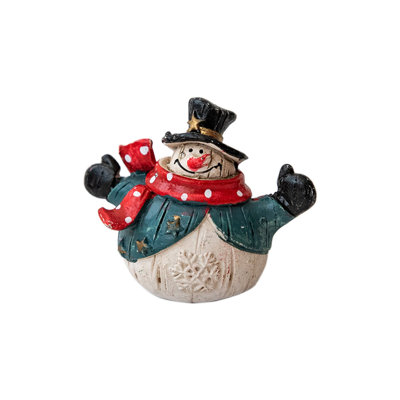 Festive Christmas Table Decor Featuring Snowman Figurines Adds Holiday Cheer Ideal For Centerpieces Mantel Displays And Holiday Arrangements
