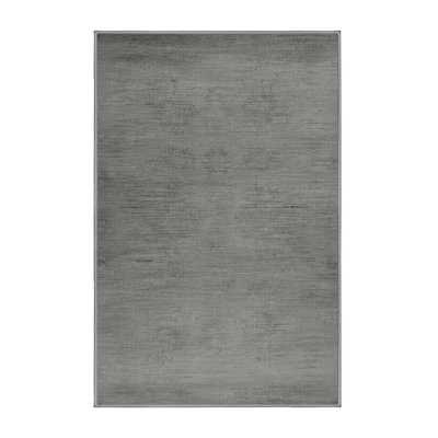 Machine Washable Abstract Gray Area Rug