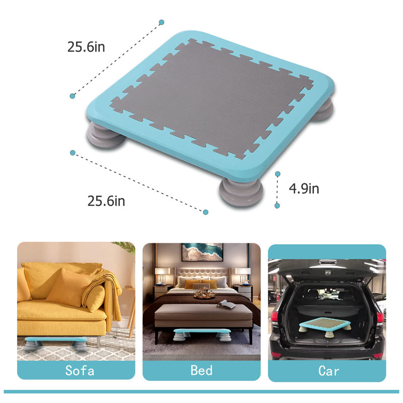 Mini trampoline carré pour enfants Bintiva