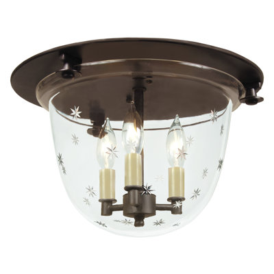 Juin Glass Flush Mount