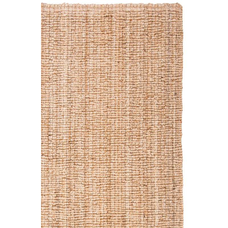 Redick Natural Fiber Hand Loomed Jute Solid Color Rug, Runner 2'3" x 13'