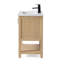 Ensemble de meuble-lavabo simple autoportant 24 po avec plateau en céramique Larangera-358700045