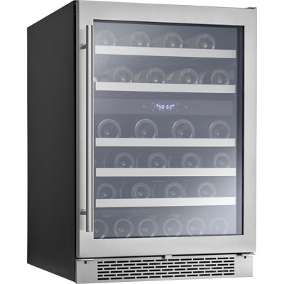Presrv 24'' 45 Bottle Dual Zone Freestanding/Built-In Wine Refrigerator