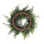Artificial Buckler Fern and Grass Wreath-1833305716
