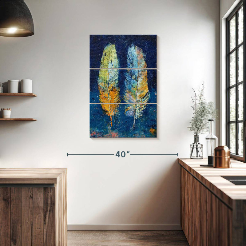 Kerner Feathers Duo, 38" H x 24" W