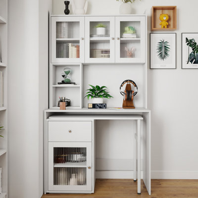 Writing Desk with Bookshelf & Hutch