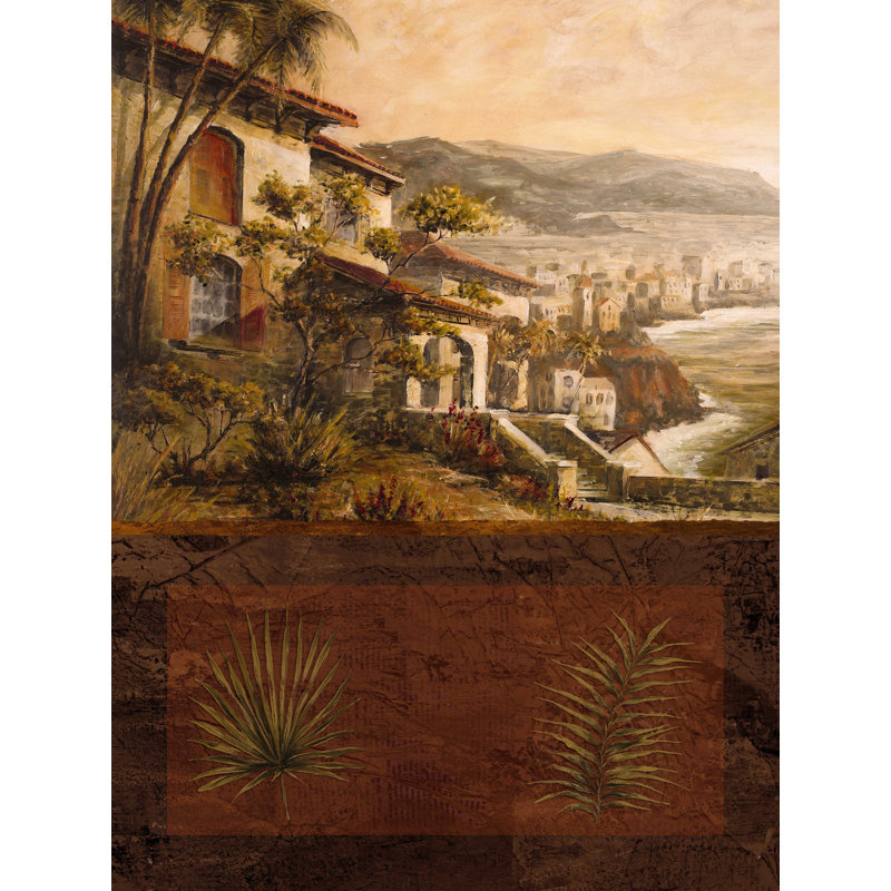 Crique espagnole - reproduction sur toile tendue, H 16 po x l 12 po