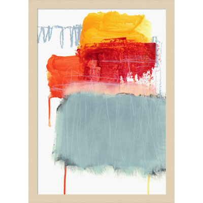 Layered Color by Iris Lehnhardt Wood Framed Wall Art Print