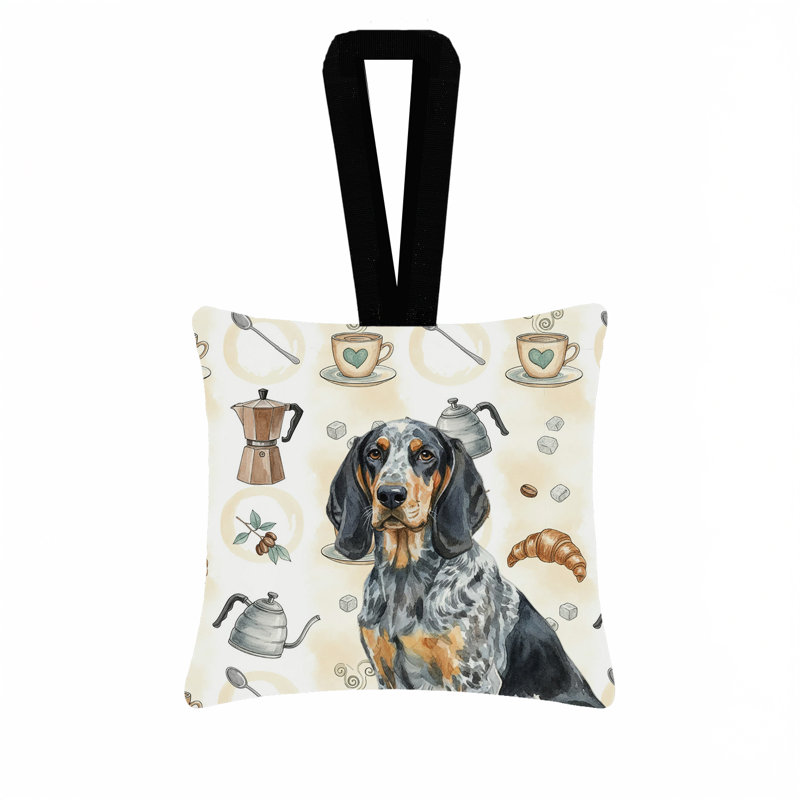 Ornement carré en tissu Bluetick Coonhound, Bluetick Coonhound