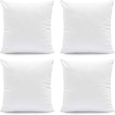 18x18 Pillow Inserts Set of 4, Hypoallergenic Throw Pillow Inserts