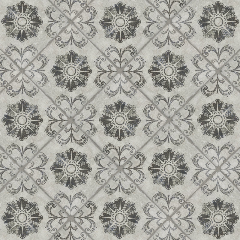 Costa 8" x 8" Ceramic Patterned Wall & Floor Tile