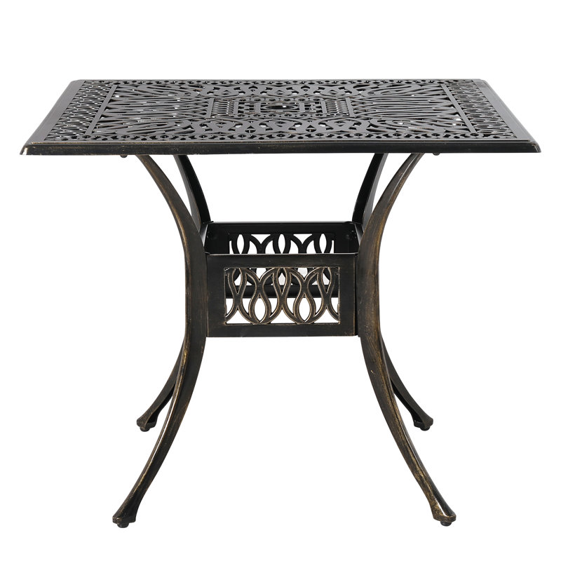 Table bistro en aluminium, Bronze