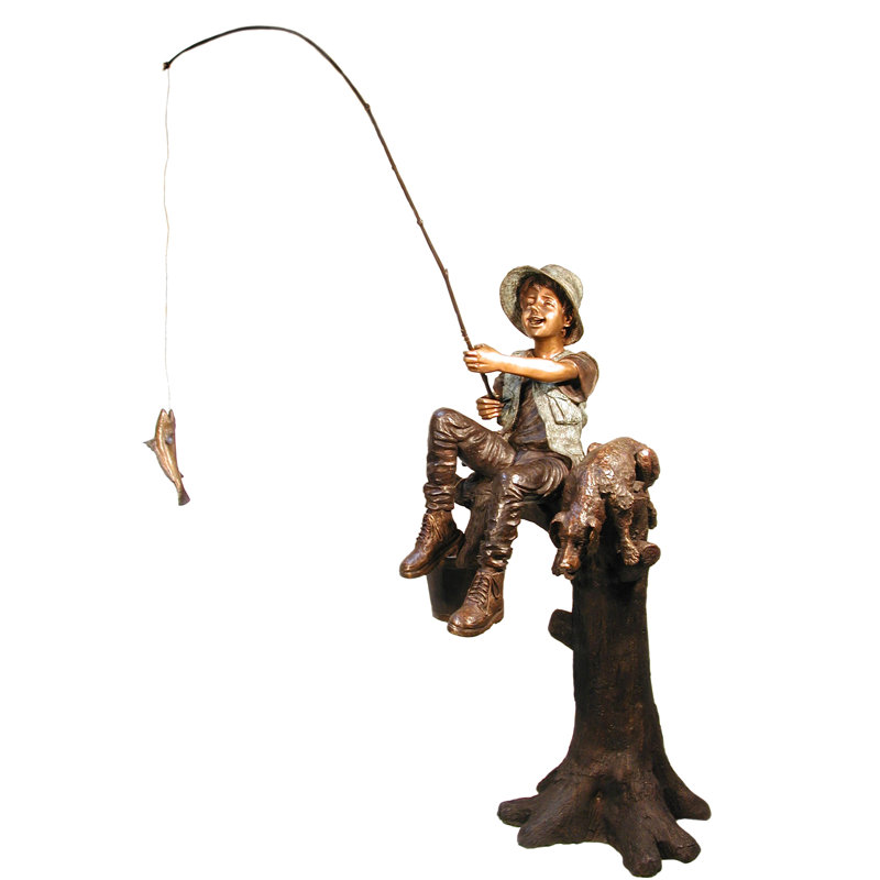 People Weather Resistant Metal Garden Statue