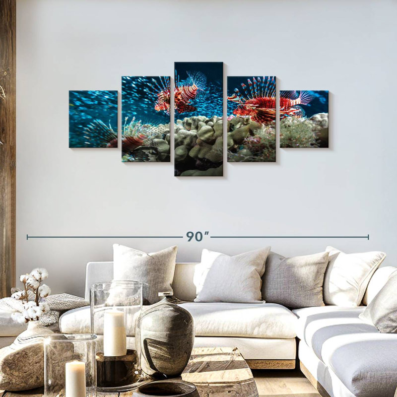 Lionfish School, 30" H x 68" W