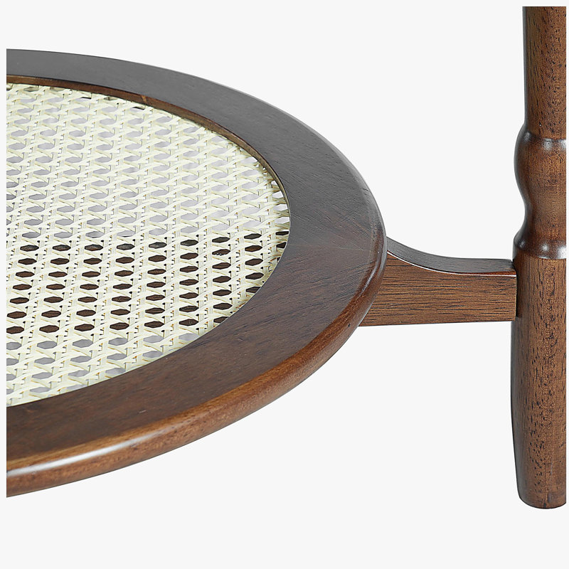 Table basse à 2 niveaux avec rotin