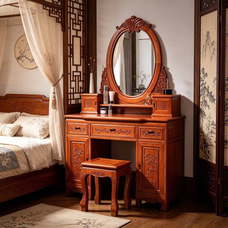 Chinese style retro high-end dressing table